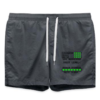 Bachelor Informatik of Science B.Sc. bestanden - Badeshorts - Anthrazit - Vorne - AI Model Male 185 light (185cm)