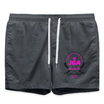 Hen Party 2024 2 - Swim Trunks - anthracite - Front - AI Model Male 185 light (185cm)