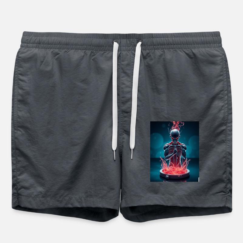 Devil - Swim Trunks - anthracite