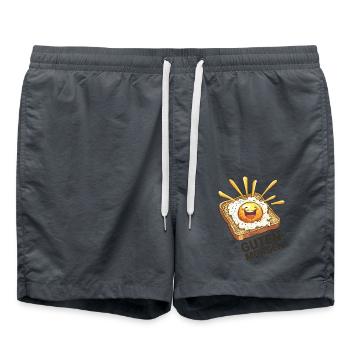 Guten Morgen T-Shirt - Badeshorts - Anthrazit - Vorne - AI Model Male 185 light (185cm)