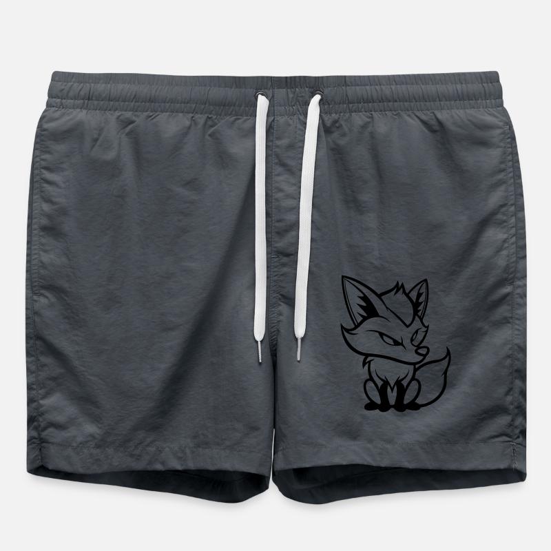 Fox Comic - Swim Trunks - anthracite