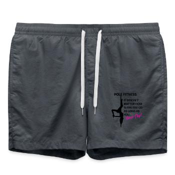 N’arrêtez jamais la pole dance - Short de bain - charbon - Devant - AI Model Male 185 light (185cm)