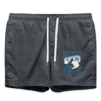 Everest Base Camp Nepal Copy - Short de bain - charbon - Devant - AI Model Male 185 light (185cm)