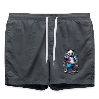 Breakdance Panda - Short de bain - charbon - Devant - AI Model Male 185 light (185cm)