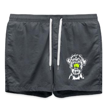 Giant Schnauzer Schnauzer Dog Dog Wilsigns - Swim Trunks - anthracite - Front - AI Model Male 185 light (185cm)