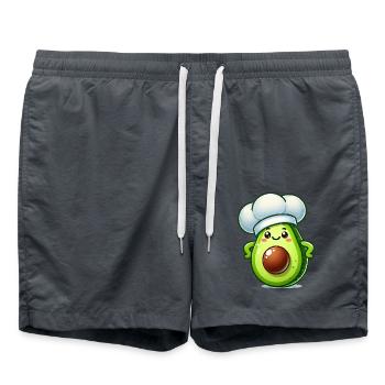 Cuisinier à l’avocat - Short de bain - charbon - Devant - AI Model Male 185 light (185cm)