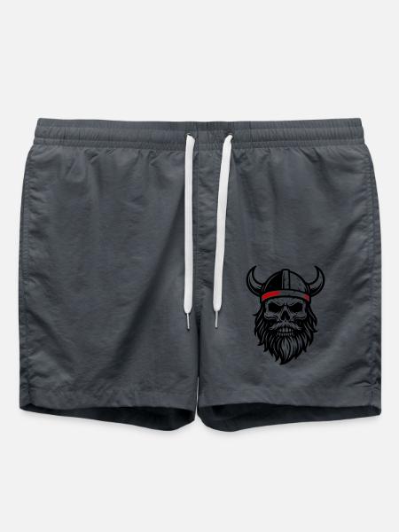 Viking Skull - Swim Trunks - anthracite