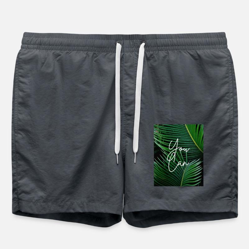 YOU CAN - Swim Trunks - anthracite