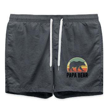 Papa Ours Papa Fier Papa Fier Papa - Short de bain - charbon - Devant - AI Model Male 185 light (185cm)
