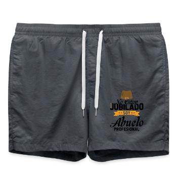 I'm not retired I'm a professional grandfather - Swim Trunks - anthracite - Front - AI Model Male 185 light (185cm)