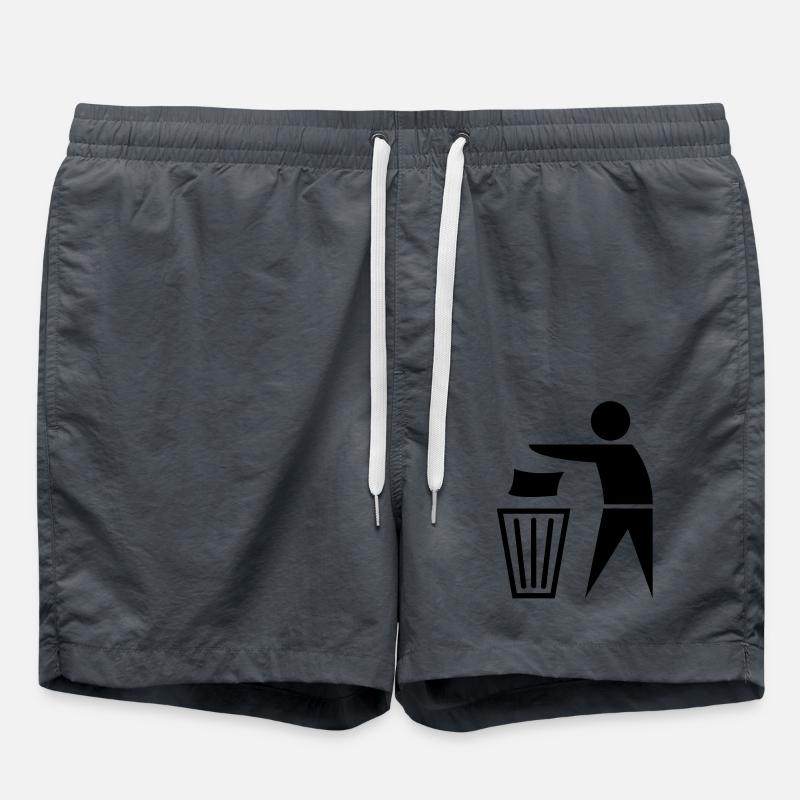 garbage_can - Swim Trunks - anthracite