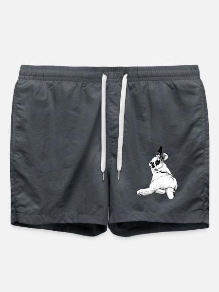 süßes Kaninchen - Badeshorts - Anthrazit