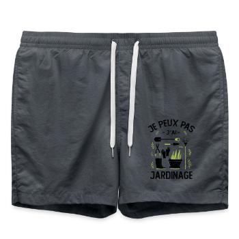 Je Peux Pas J'ai Jardinage - Short de bain - charbon - Devant - AI Model Male 185 light (185cm)