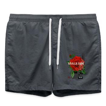 Rose 13 - Badeshorts - Anthrazit - Vorne - AI Model Male 185 light (185cm)