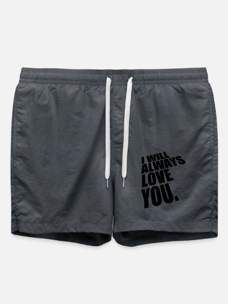 I will always love - Swim Trunks - anthracite