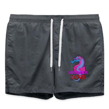 Hippocampe - Short de bain - charbon - Devant - AI Model Male 185 light (185cm)