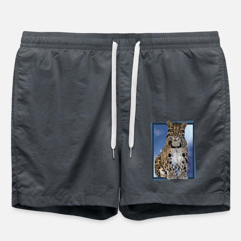Clouded leopard - Swim Trunks - anthracite