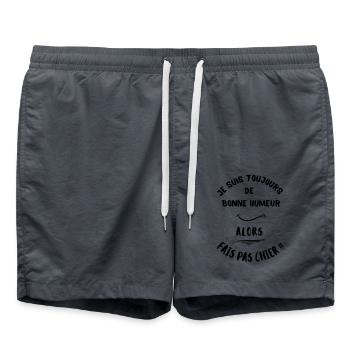 Je suis toujours de bonne humeur 2, alors fais pas - Short de bain - charbon - Devant - AI Model Male 185 light (185cm)