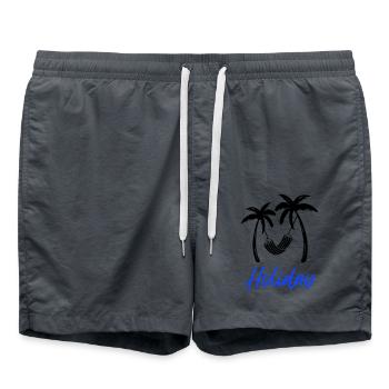 Vacances Relax Palms1 - Short de bain - charbon - Devant - AI Model Male 185 light (185cm)