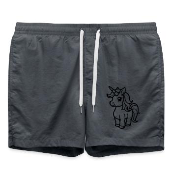 licorne - Short de bain - charbon - Devant - AI Model Male 185 light (185cm)