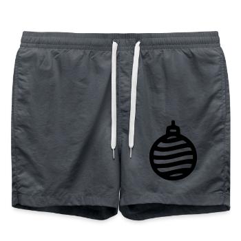 Boule de Noël - Short de bain - charbon - Devant - AI Model Male 185 light (185cm)