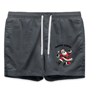 Père Noël heureux Père Noël - Short de bain - charbon - Devant - AI Model Male 185 light (185cm)