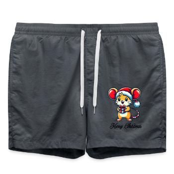 Noël Souris - Short de bain - charbon - Devant - AI Model Male 185 light (185cm)
