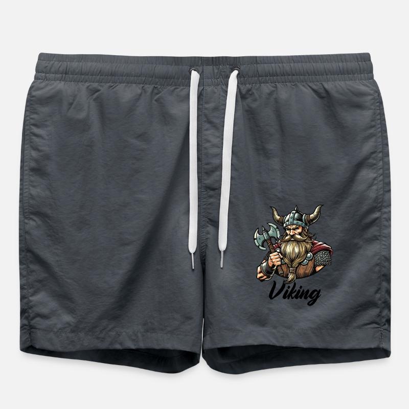 Wikinger Krieger - Badeshorts - Anthrazit