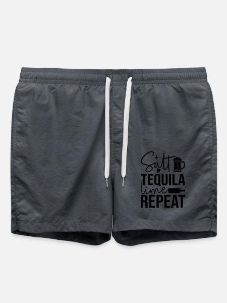 Salt tequila lime repeat - Swim Trunks - anthracite