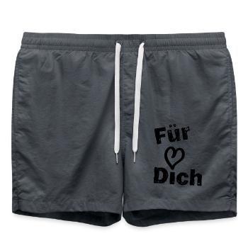 Für Dich - Badeshorts - Anthrazit - Vorne - AI Model Male 185 light (185cm)