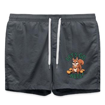 Let's Go Nuts! - Badeshorts - Anthrazit - Vorne - AI Model Male 185 light (185cm)
