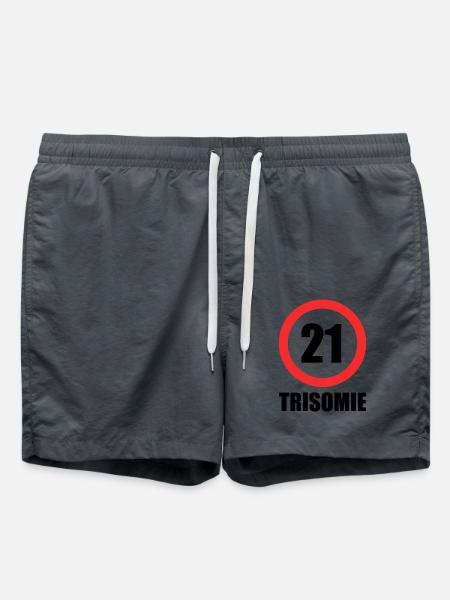 Down syndrome - Swim Trunks - anthracite