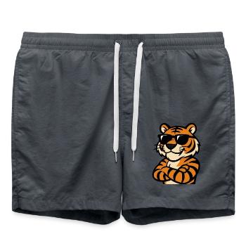 Tiger Sunglasses - Swim Trunks - anthracite - Front - AI Model Male 185 light (185cm)
