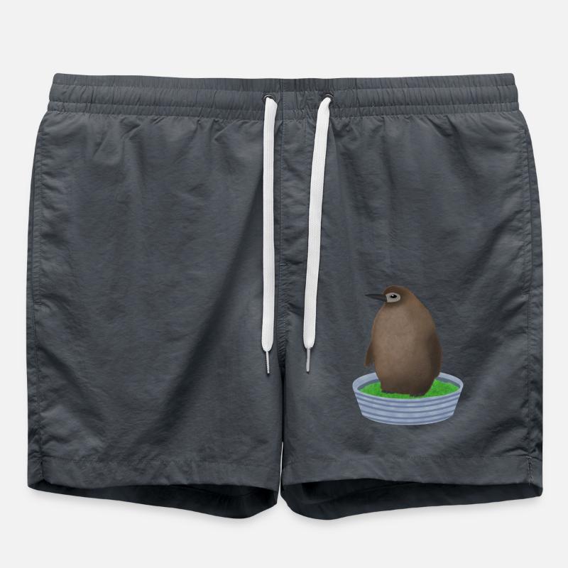 Pesto penguin - Swim Trunks - anthracite