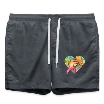 Karaté - Short de bain - charbon - Devant - AI Model Male 185 light (185cm)