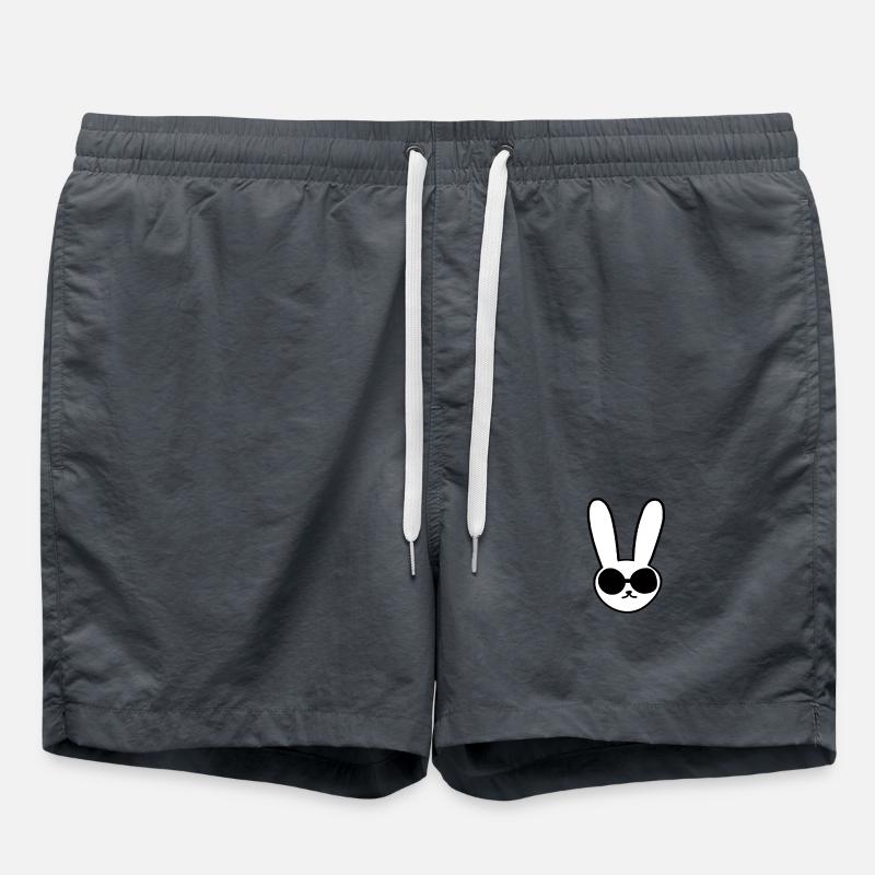 Cooler Hase - Badeshorts - Anthrazit