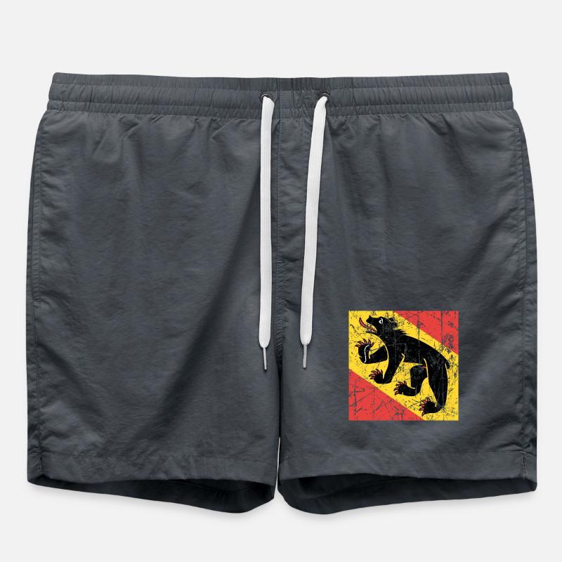 drapeau Berne Fahne Flagge drapeau bandera - Short de bain - charbon