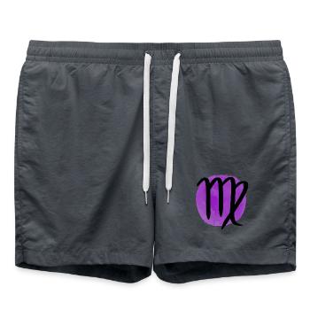 Sternzeichen Jungfrau - Badeshorts - Anthrazit - Vorne - AI Model Male 185 light (185cm)
