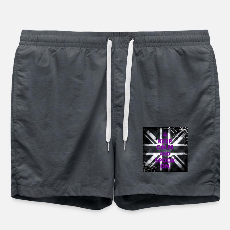 Keep Calm Spook Violet - Short de bain - charbon