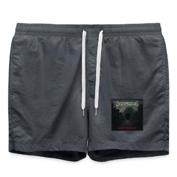 System Stroke Band Merchandising - Swim Trunks - anthracite - Front - AI Model Male 185 light (185cm)