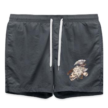 Jeu de rôle : Barbare cadeau de dés D20 - Short de bain - charbon - Devant - AI Model Male 185 light (185cm)
