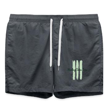 Healing takes time Mindfulness Patience - Swim Trunks - anthracite - Front - AI Model Male 185 light (185cm)