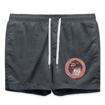Zodiac Sign Zodiac Leo Leo Gift - Swim Trunks - anthracite - Front - AI Model Male 185 light (185cm)