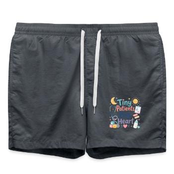Tiny Patients Big Heart Pädiatrische Versorgung - Badeshorts - Anthrazit - Vorne - AI Model Male 185 light (185cm)