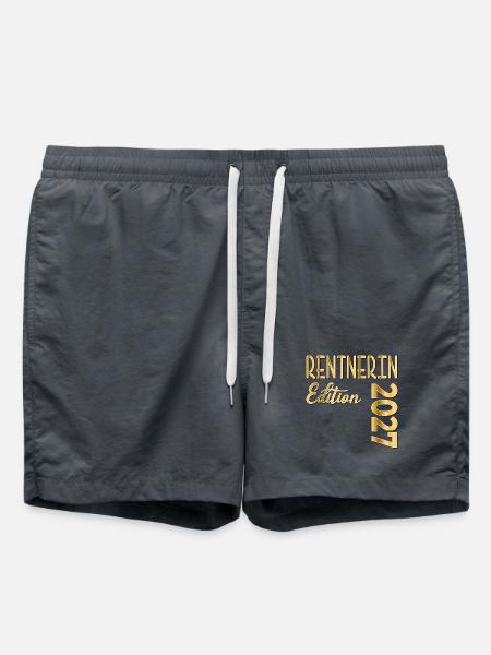 Rente 2027 Rentnerin - Badeshorts - Anthrazit