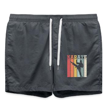 Karaté - Short de bain - charbon - Devant - AI Model Male 185 light (185cm)