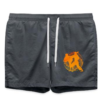 Karaté - Short de bain - charbon - Devant - AI Model Male 185 light (185cm)