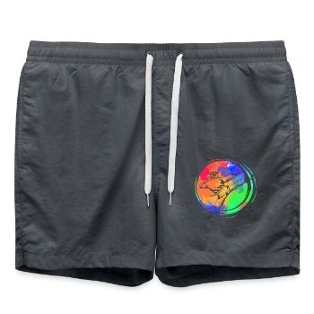 Karaté - Short de bain - charbon - Devant - AI Model Male 185 light (185cm)