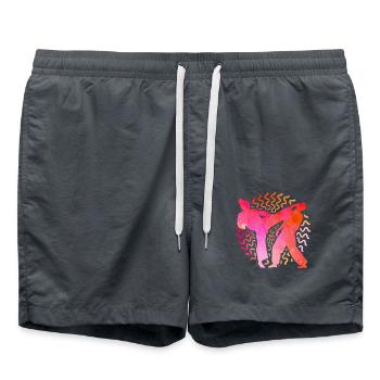 Karaté - Short de bain - charbon - Devant - AI Model Male 185 light (185cm)