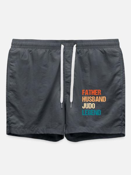 Father Husband Judo Legend - Swim Trunks - anthracite